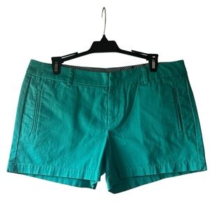 Stylus Women’s Teal Cotton Blend Bermuda Dress Shorts